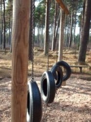 Wooden swings